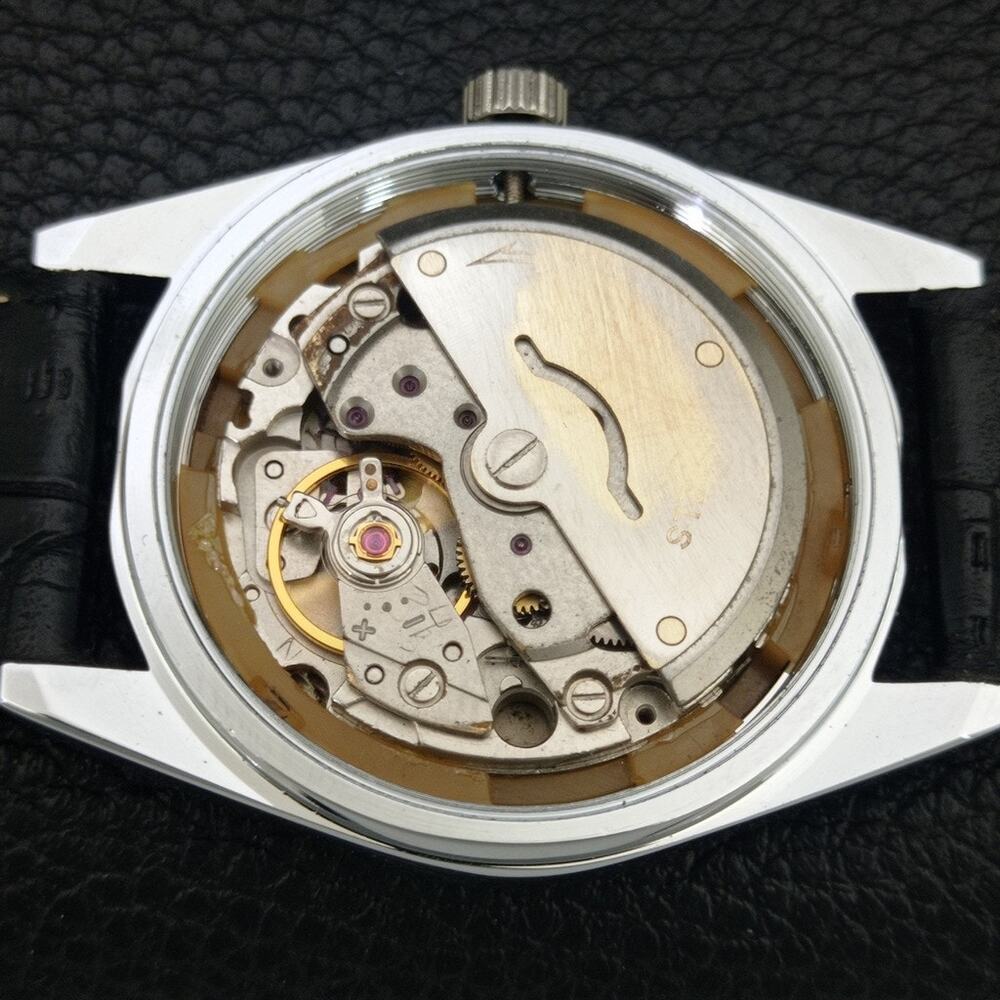 Vintage 1986 Citizen Automatic Mens Silver Watch W/daydate & Blue accents - Picture 10 of 10